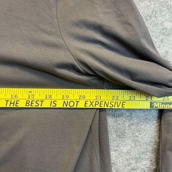 SURVIVAL Cardigan Women's Medium Gray Open Front Lightweight Long Sleeve Drape - Picture 7 of 12